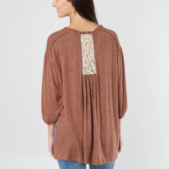 Miss Me Oversized Fleece Top SMALL - Picture 2 of 16